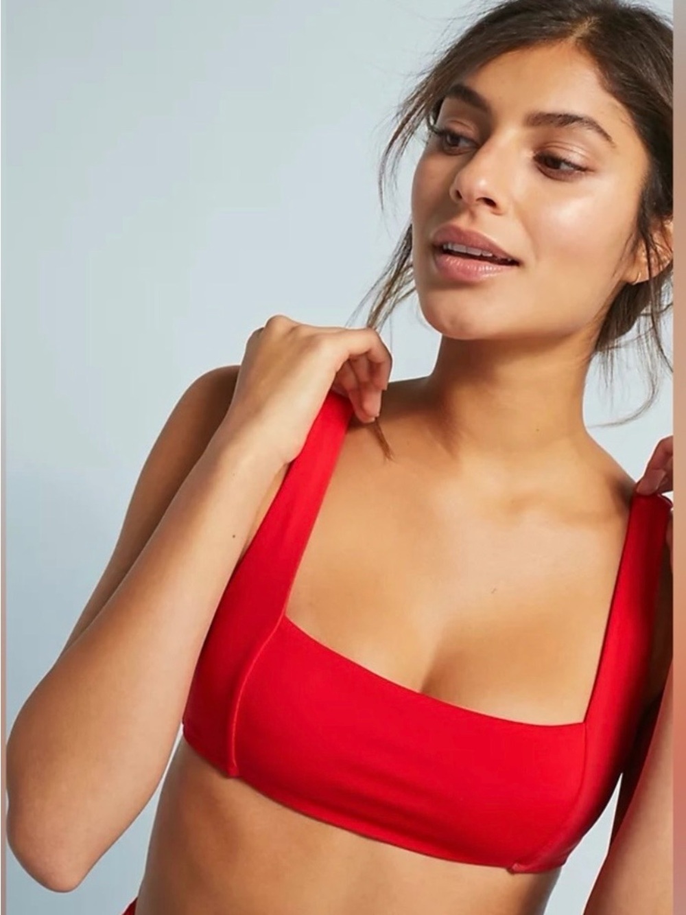 MARA HOFFMAN Meli bikini top Nero Red Size Large L *top only*